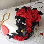 Red Roses Anniversary cake